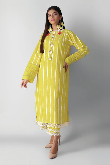 Ich21301 Green Khaadi Autumn Collection 2021